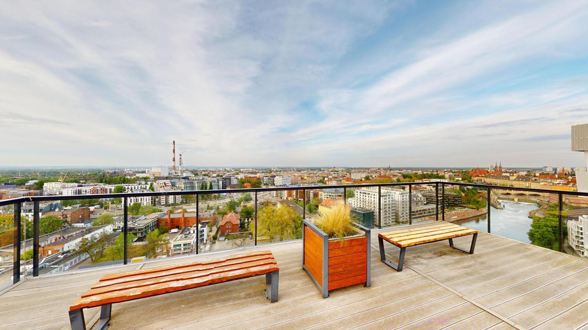 Family House By The River Odra -Panoramic Terrace - 3Room Apartment With 2 Separate Bedrooms And 2 Balconies By Wroapart-Pl- Perfect For Family & Business Stays Wroclaw Ngoại thất bức ảnh